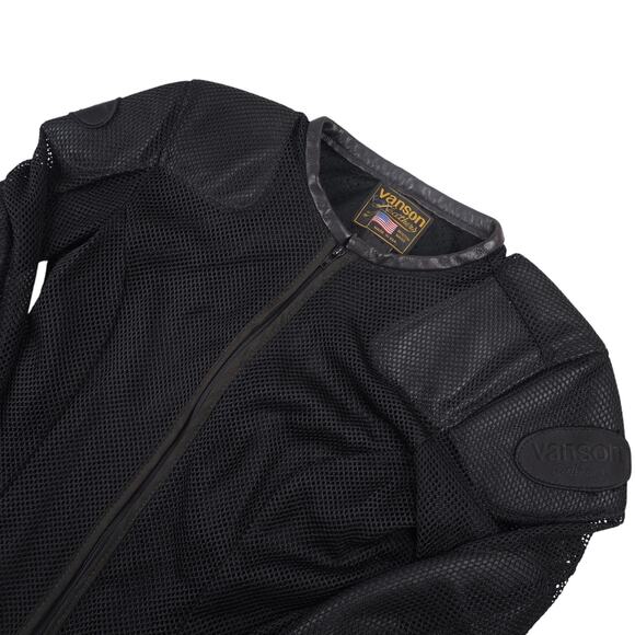 Vintage Vanson Leathers Mesh Armor Padded Riding Jacket - Picture 2 of 9